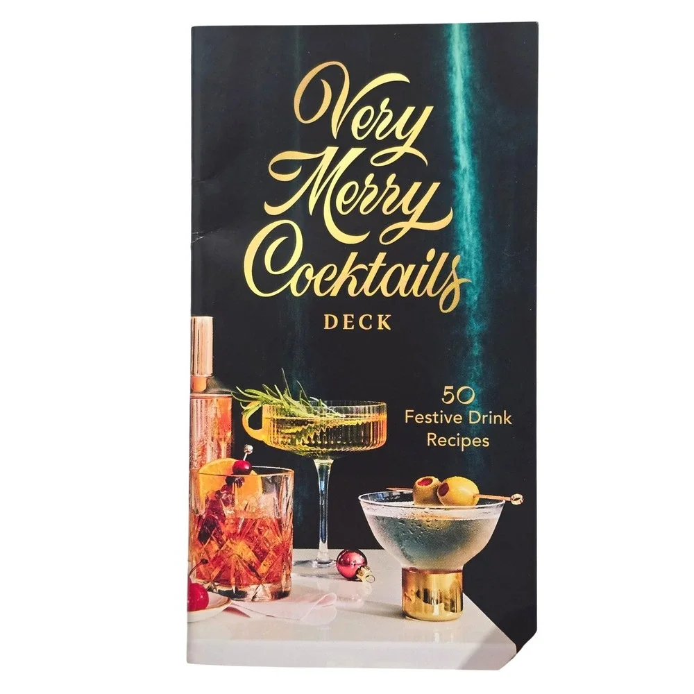 Chronicle Books Very Merry Cocktails Deck‎ 50 Festive Drink Recipes Holiday Gift